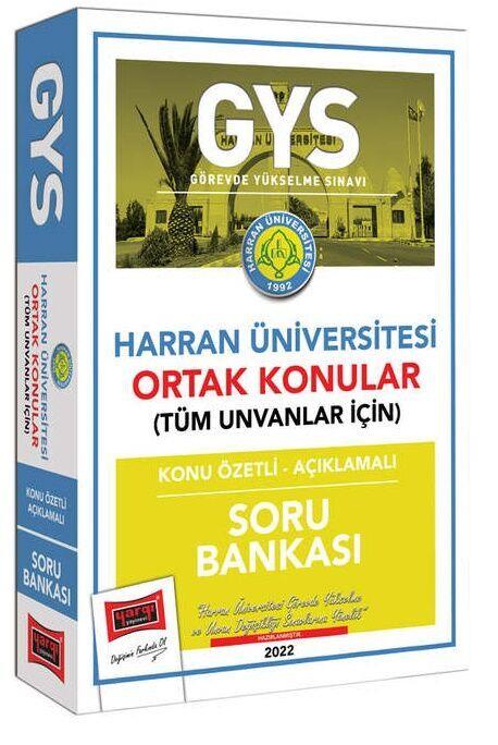 Yargı Yayınları Harran Üniversitesi GYS Konu Özetli Açıklamalı Soru Bankası