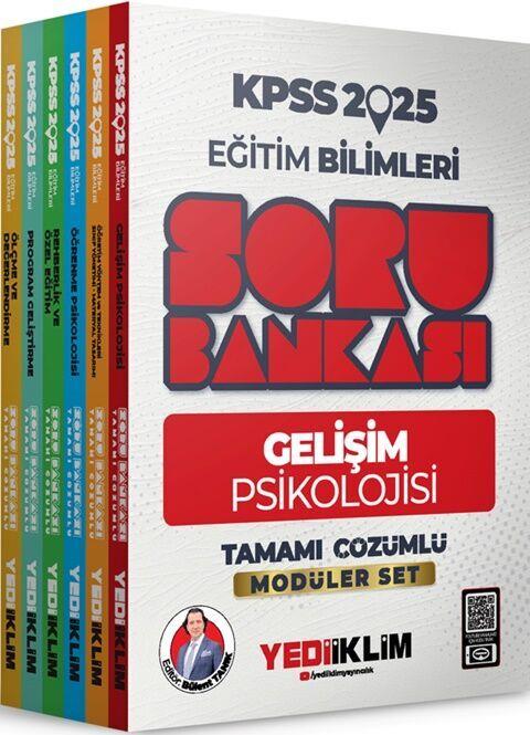 Yediiklim Yayınları 2025 KPSS Eğitim Bilimleri Tamamı Çözümlü Modüler Set Soru Bankası