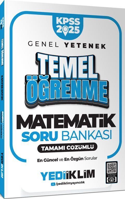 Yediiklim Yayınları 2025 KPSS Genel Yetenek Matematik Temel Öğrenme Tamamı Çözümlü Soru Bankası
