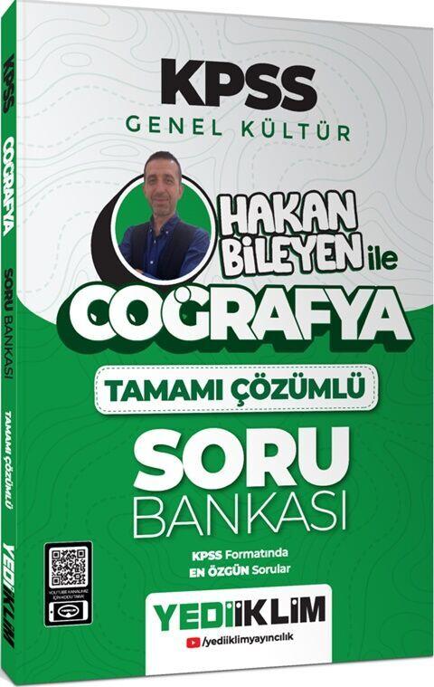Yediiklim Yayınları KPSS Genel Kültür Coğrafya Hakan Bileyen İle Tamamı Çözümlü Soru Bankası
