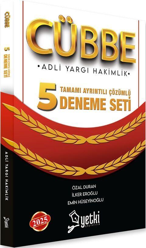 Yetki Yayınları 2025 Cübbe Adli Hakimlik Çözümlü 5 Deneme Seti