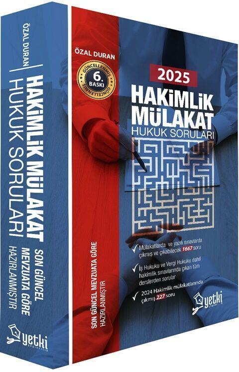 Yetki Yayınları 2025 Hakimlik Mülakat Hukuk Soruları 6. Baskı