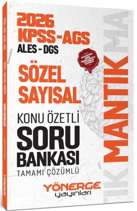 Yönerge 2026 KPSS MEB AGS ALES DGS Sözel Sayısal Mantık Konu Özetli Soru Bankası