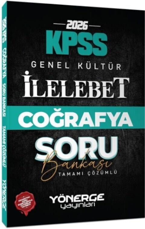 Yönerge Yayınları 2026 KPSS Coğrafya İlelebet Soru Bankası