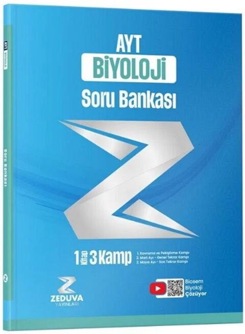 Zeduva Yayınları AYT Biosem Biyoloji 1 Kitap 3 Kamp Soru Bankası