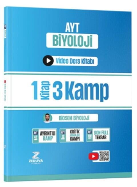 Zeduva Yayınları Biosem AYT Biyoloji 1 Kitap 3 Kamp Video Ders Kitabı