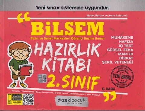 Zeki Çocuk 2. Sınıf Bilsem Hazırlık Kitabı