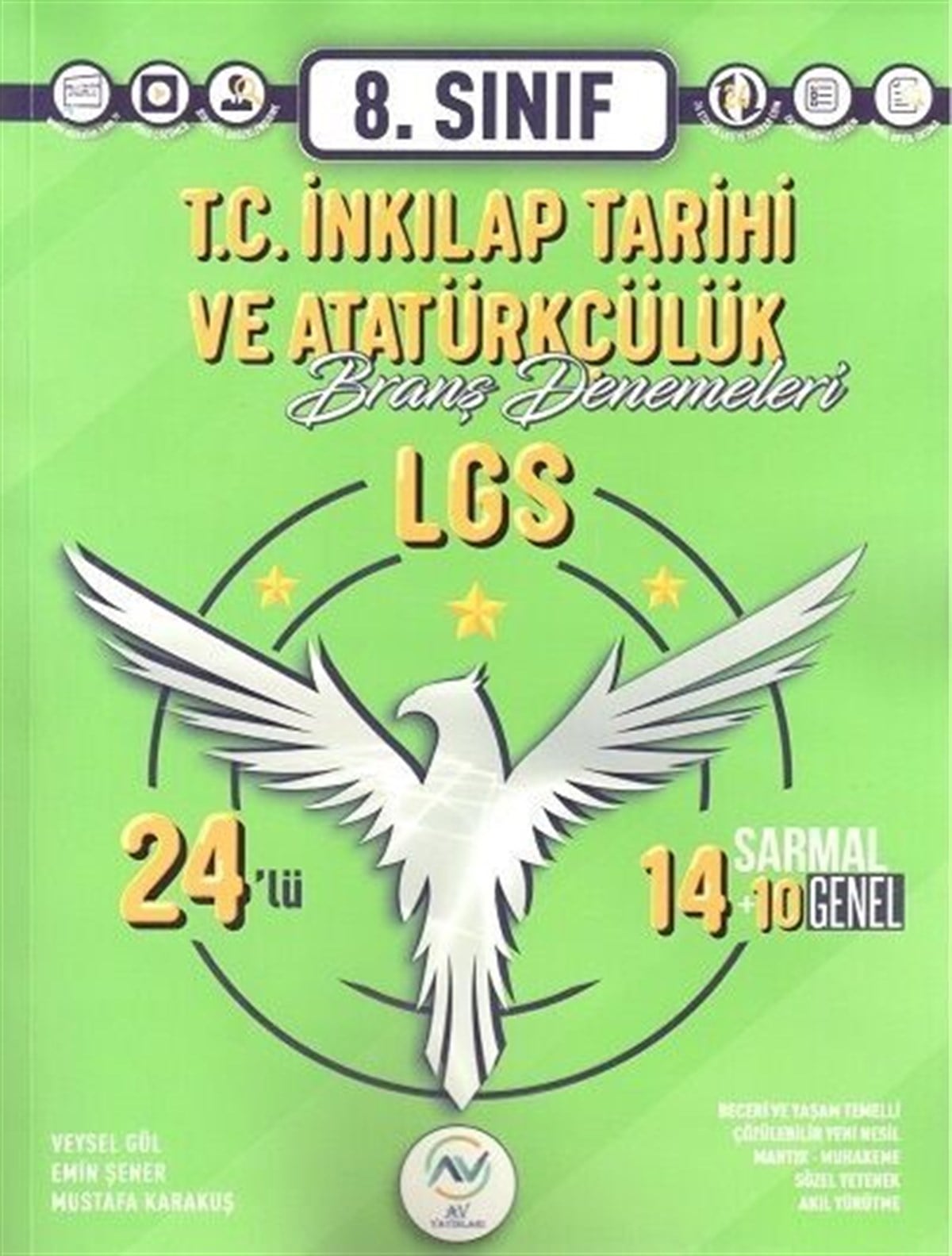 Av Akıllı Versiyon Yayınları 8. Sınıf LGS T.C. İnkılap Tarihi ve Atatürkçülük 24 lü Branş Deneme