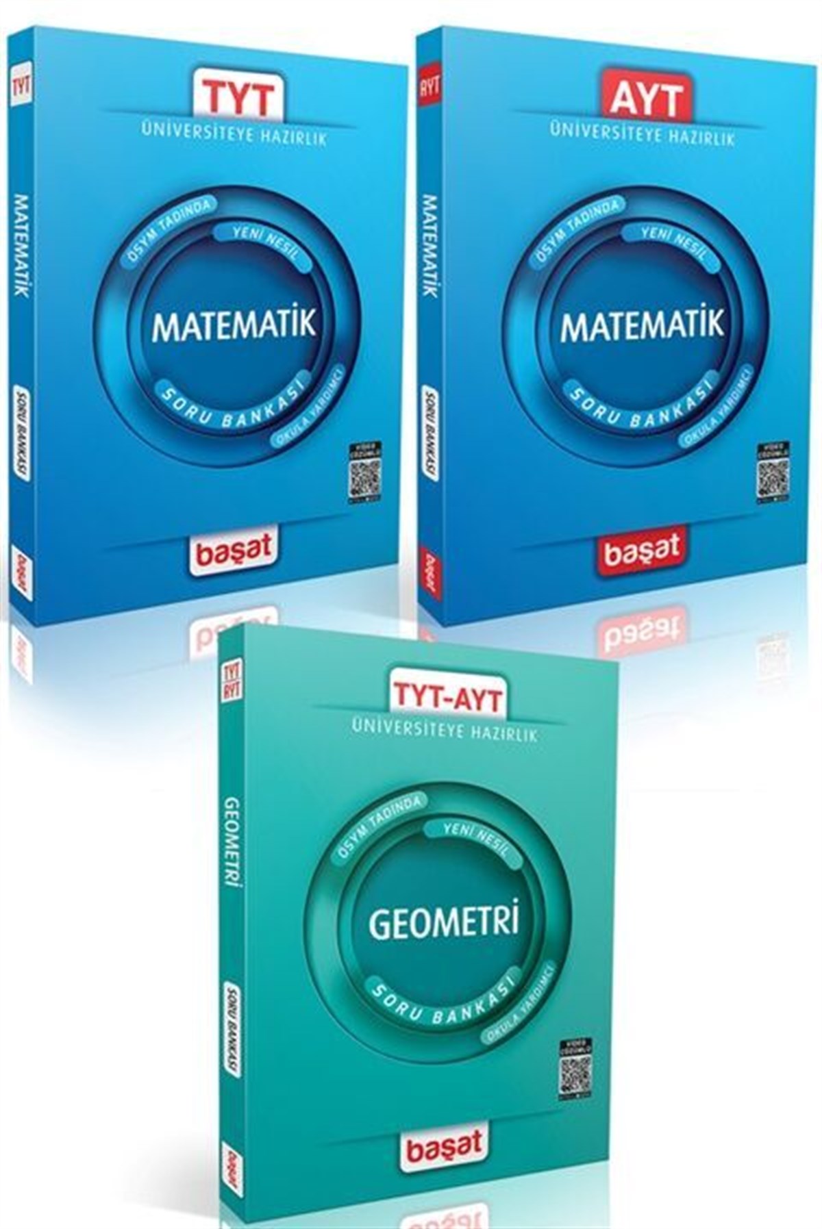 Başat Yayınları TYT AYT Matematik Geometri Soru Bankası 3 lü Set
