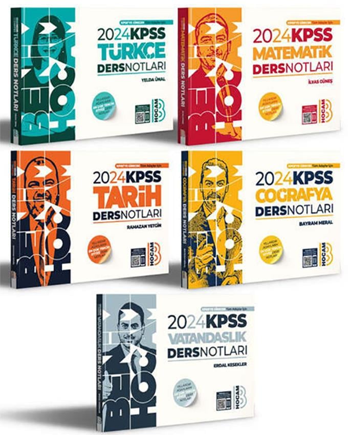 Benim Hocam 2024 KPSS Genel Yetenek Genel Kültür Ders Notları Seti