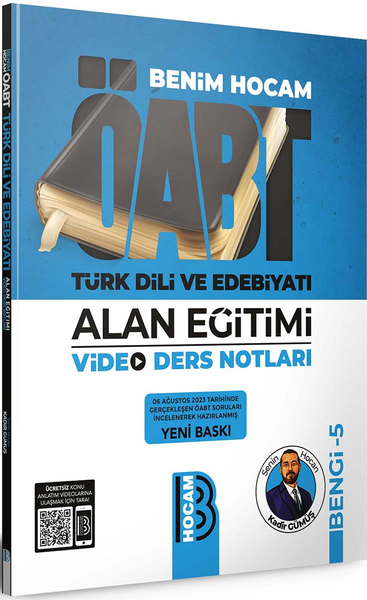 Benim Hocam 2024 ÖABT Türk Dili ve Edebiyatı Alan Eğitimi Video Ders Notları BENGİ 5