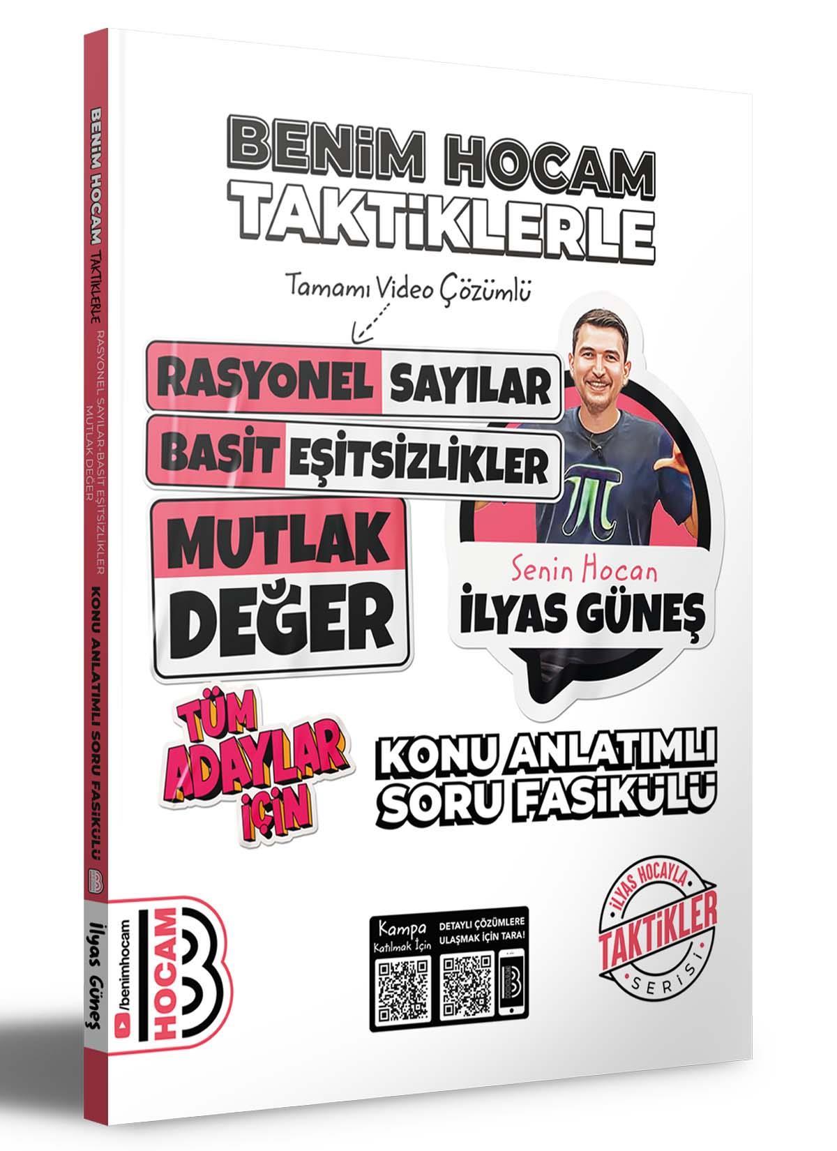 Benim Hocam 2024 Tüm Adaylar İçin Taktiklerle Rasyonel Basit Eşitsizlikler ve Mutlak Değer Konu Anlatımlı Soru Fasikülü