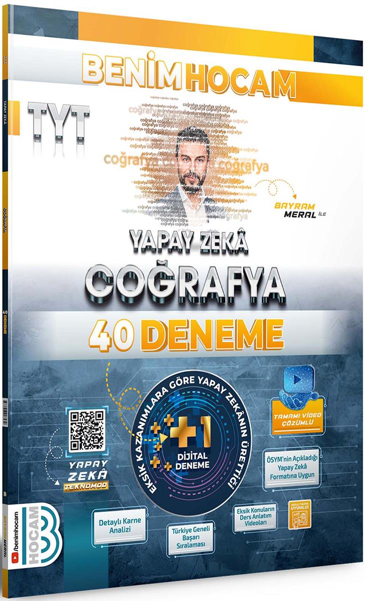 Benim Hocam 2024 TYT Yapay Zekâ Coğrafya 40 Deneme