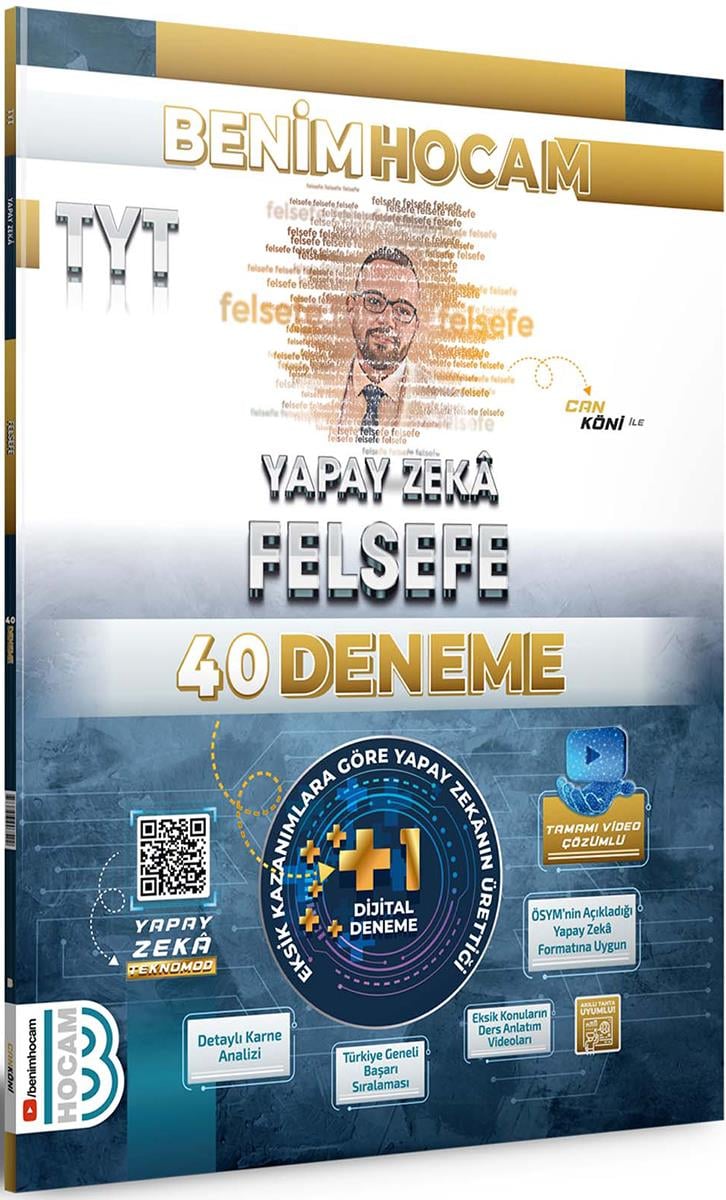 Benim Hocam 2024 TYT Yapay Zekâ Felsefe 40 Deneme