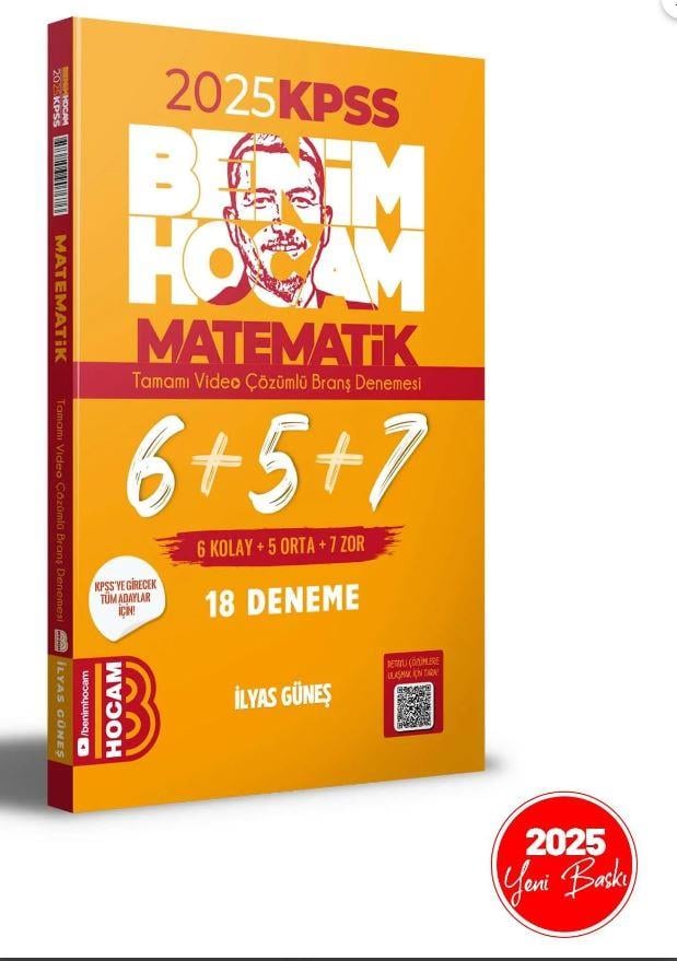 Benim Hocam 2025 KPSS Matematik Tamamı Çözümlü 6+5+7 Deneme