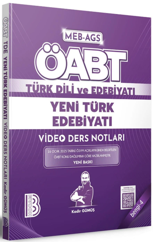 Benim Hocam 2025 ÖABT Türk Dili ve Edebiyatı Yeni Türk Edebiyatı Video Ders Notları BENGİ 4