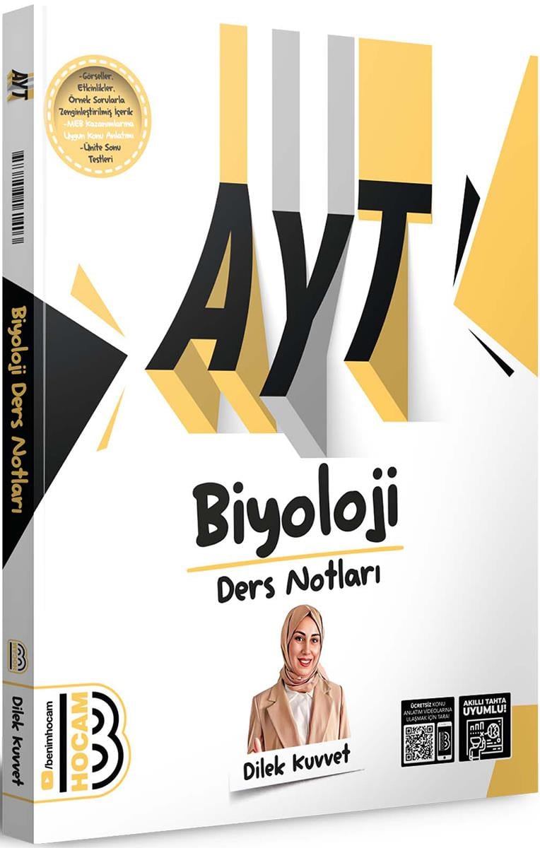 Benim Hocam Yayınları 2024 AYT Biyoloji Ders Notları