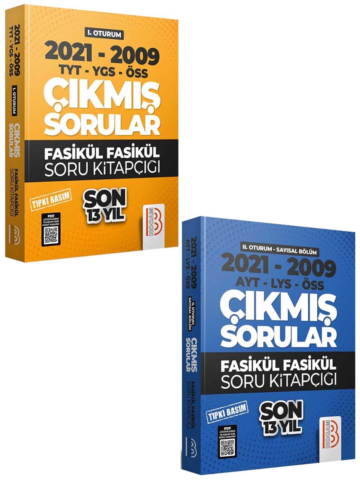 Benim Hocam YKS 2009-2021 Son 13 Yıl Tıpkı Basım Fasikül Fasikül TYT-AYT Sayısal Bölüm Çıkmış Sorular Süper Set