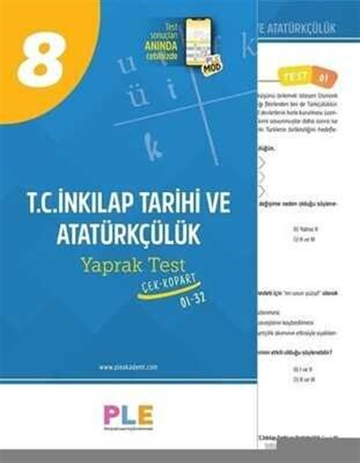 Birey PLE 8. Sınıf LGS T.C İnkılap Tarihi ve Atatürkçülük Yaprak Test
