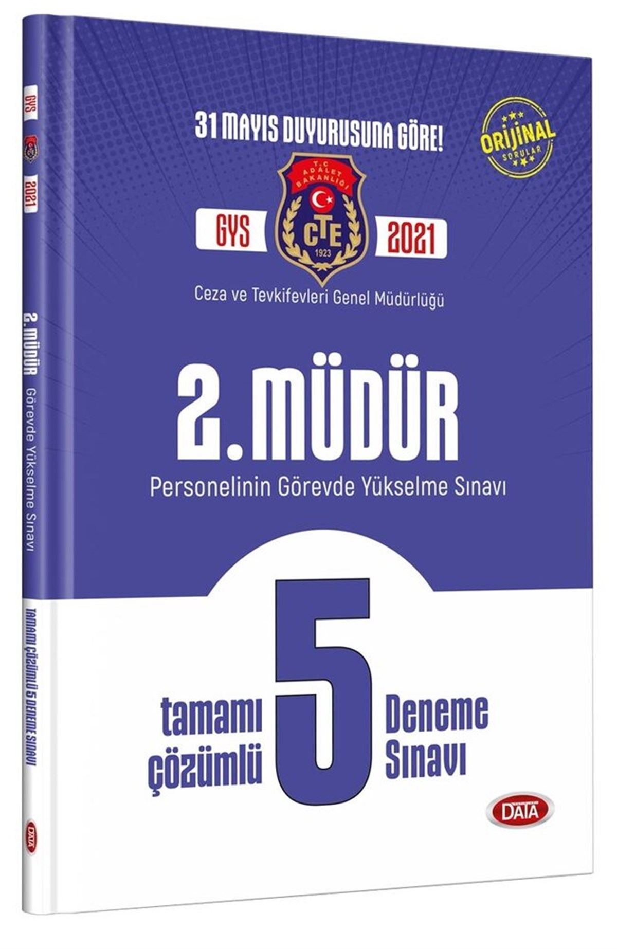 Data Yayınları 2025 GYS Ceza ve Tevkifevleri 2. Müdür Tamamı Çözümlü 5 Deneme Sınavı