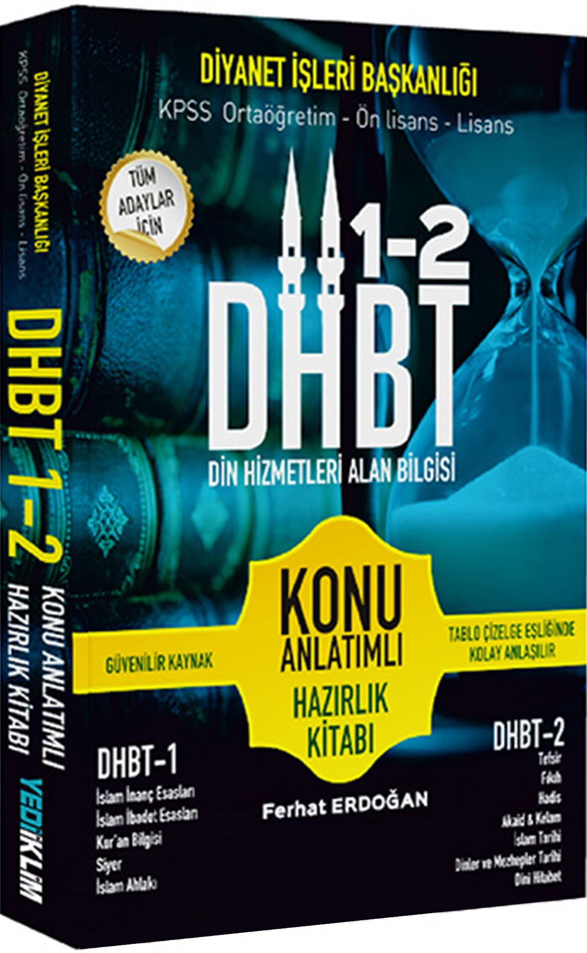DHBT 1-2 Din Hizmetleri Alan Bilgisi Konu Anlatımlı Hazırlık Kitabı Ferhat Erdoğan