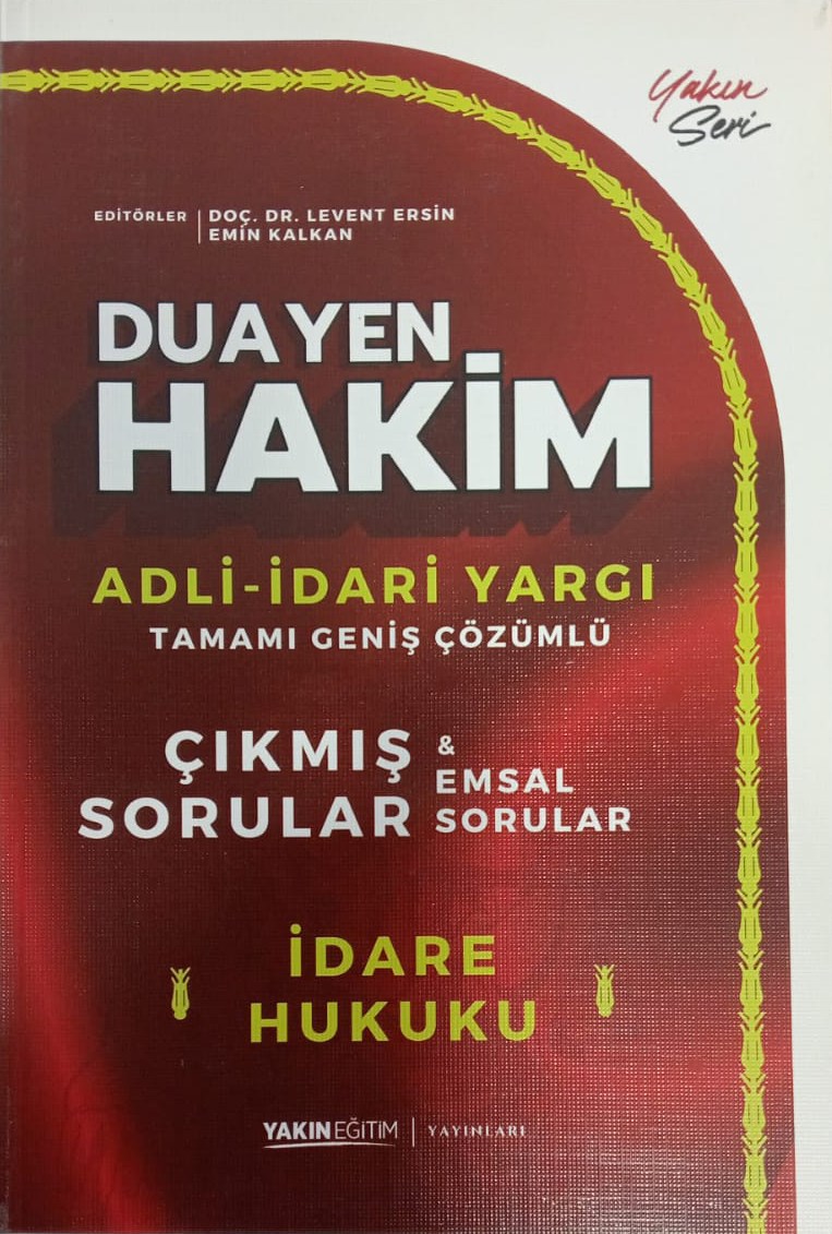 Duayen Hakim Adli-İdari Yargı Tamamı Geniş Çözümlü Çıkmış Sorular Borçlar Genel Hukuku