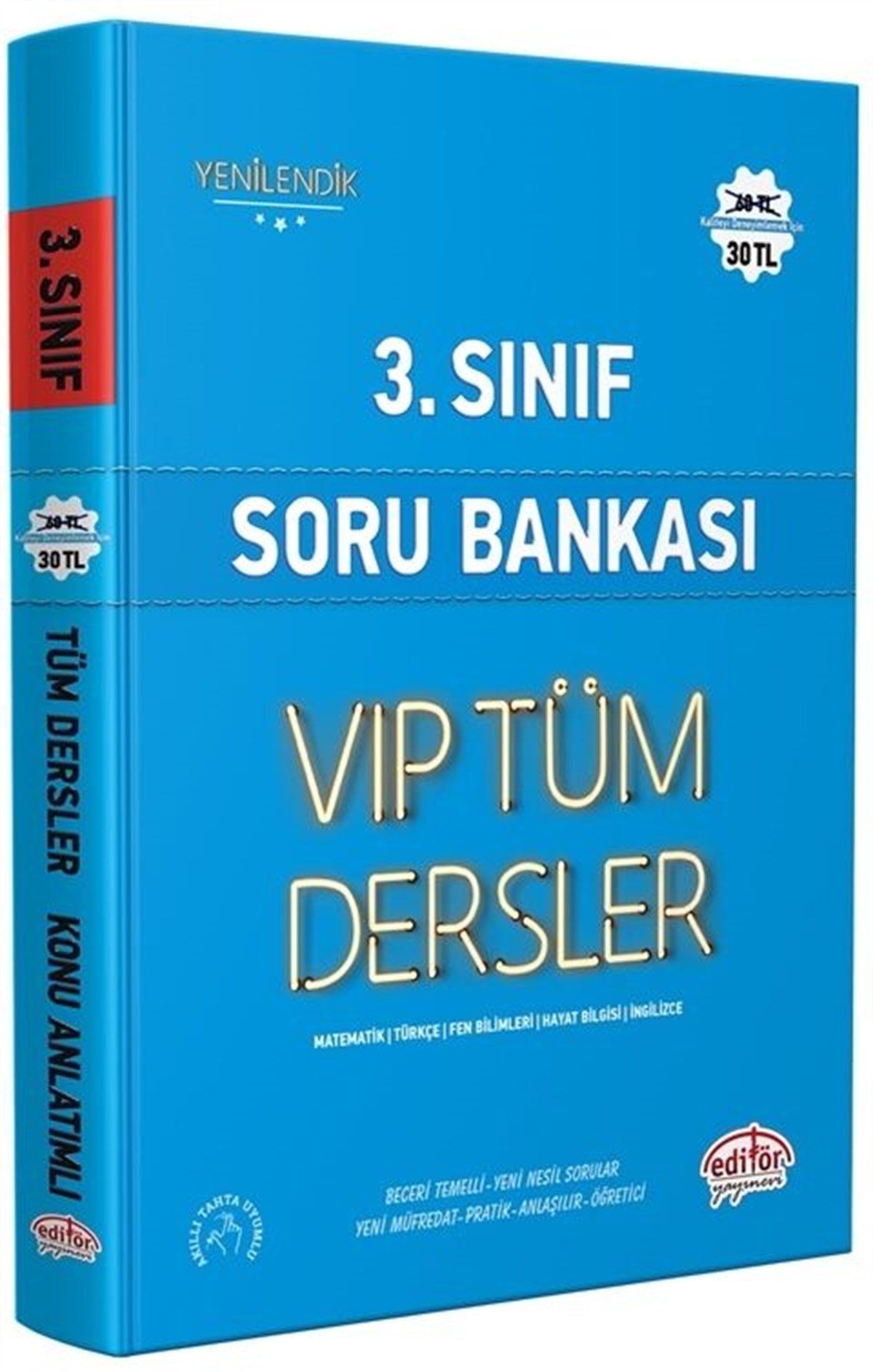 Editör Yayınları 3. Sınıf VİP Tüm Dersler Soru Bankası