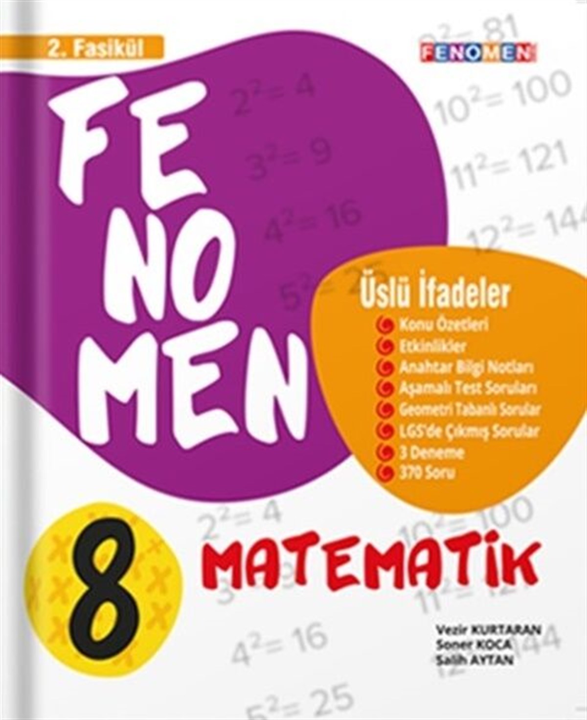 Fenomen Okul Yayınları 8. Sınıf Matematik Üslü İfadeler 2. Fasikül