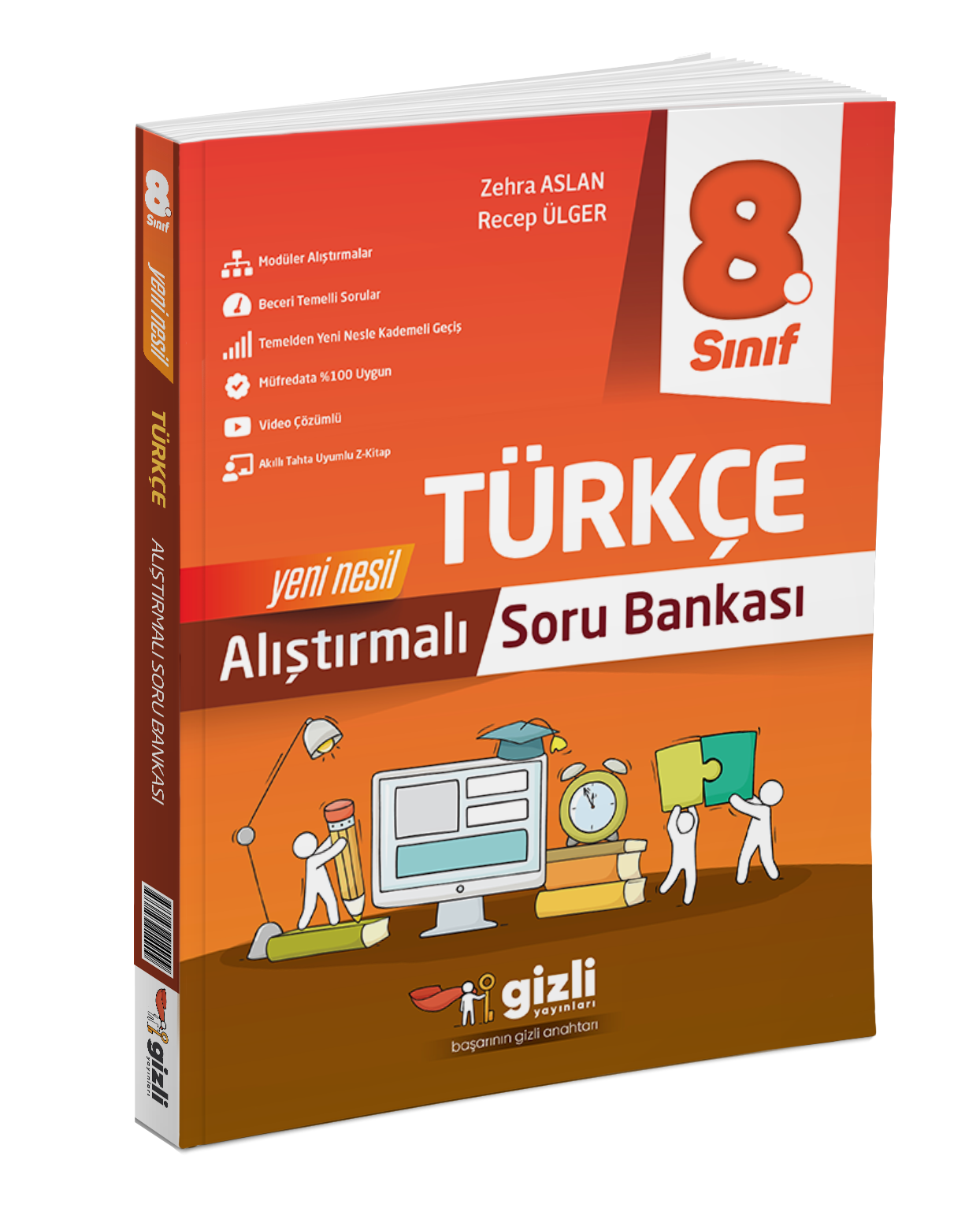 Gizli Yayınları 8. Sınıf Lgs Türkçe Alıştırmalı Soru Bankası