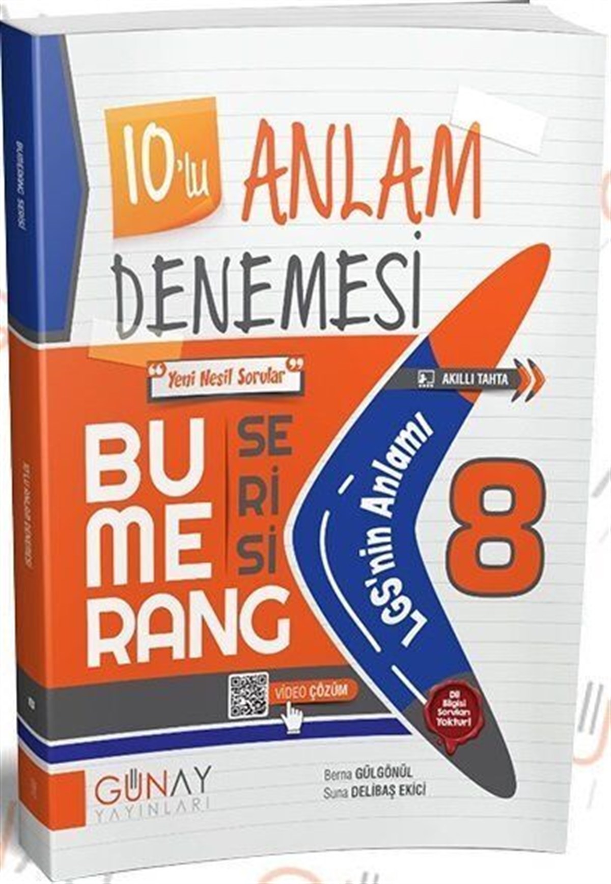 Günay Yayınları 8. Sınıf Bumerang Serisi 10 lu Anlam Denemeleri