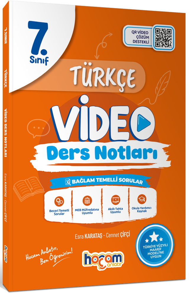Hocam Anlatır 7. Sınıf Türkçe Video Ders Notları Maarif Model