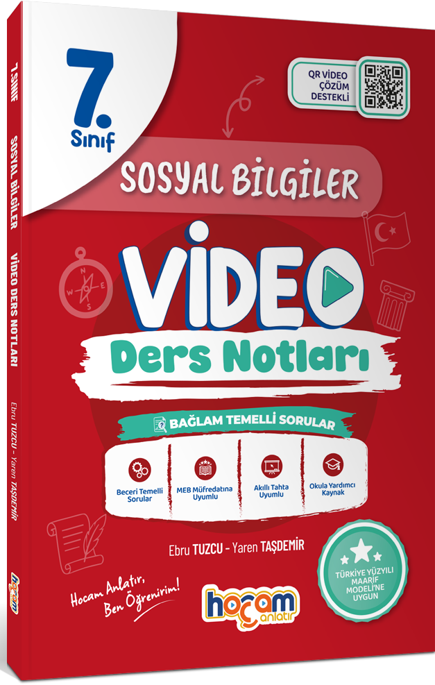 Hocam Anlatır 7. Sınıf Sosyal Bilgiler Video Ders Notları Maarif Model