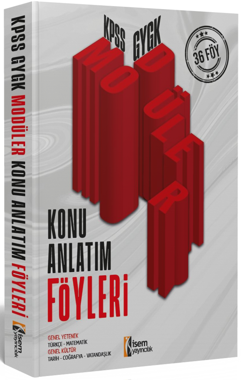 İsem 2025 KPSS GYGK Modüler Konu Anlatım Föyleri