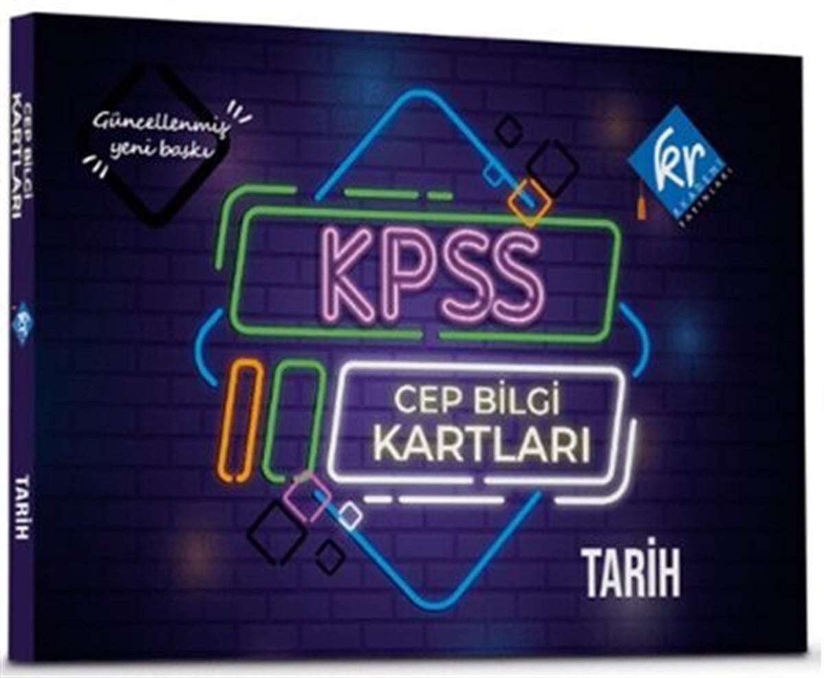 KR Akademi KPSS Tüm Sınavlar İçin Tarih Cep Bilgi Kartları