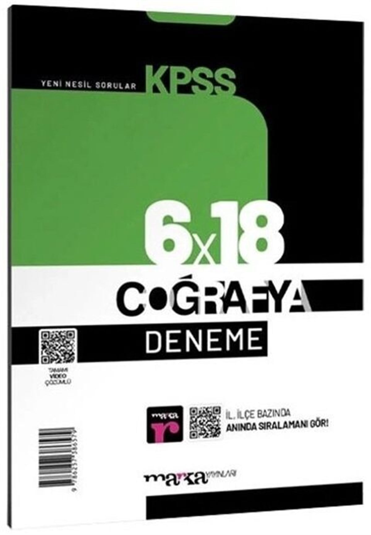 Marka Yayınları KPSS Coğrafya 6 x 18 Deneme