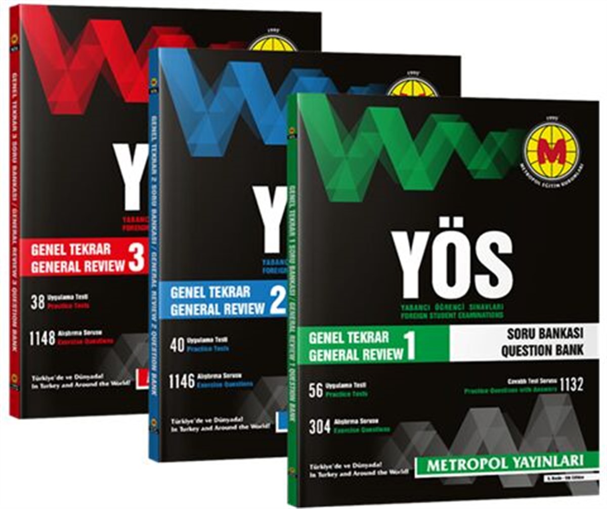 Metropol Yayınları YÖS Genel Tekrarı Soru Bankası Seti