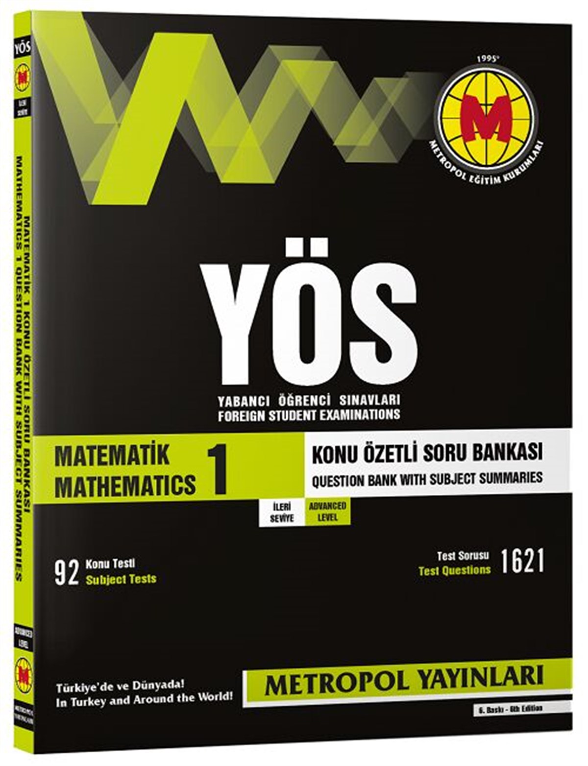 Metropol Yayınları TR YÖS Matematik Konu Özetli Soru Bankası İleri Seviye