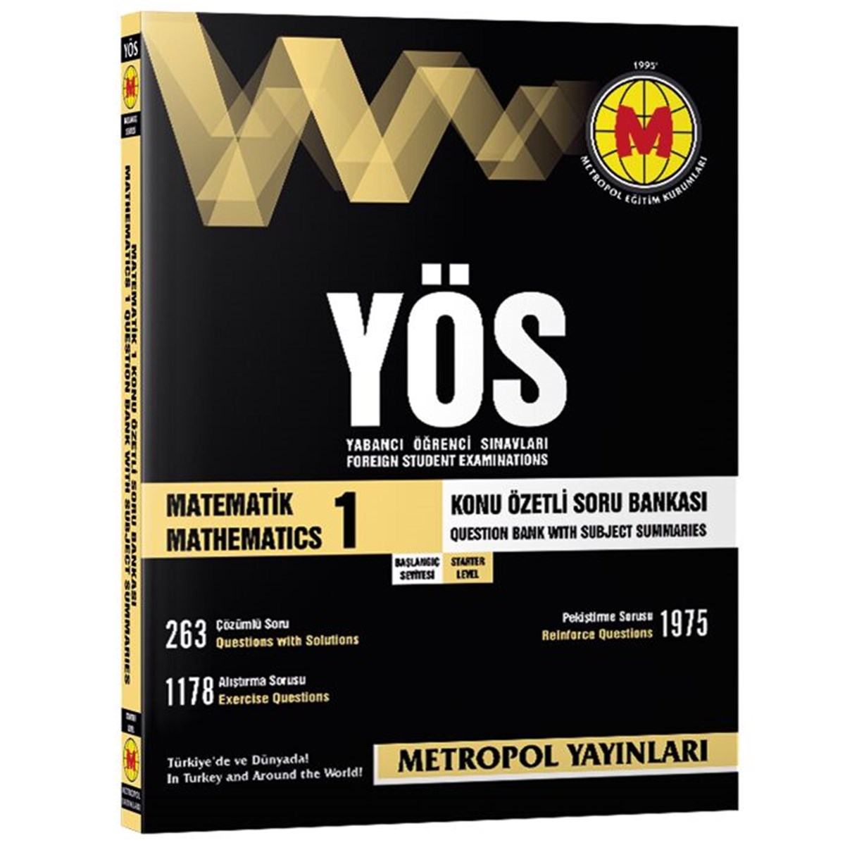 Metropol Yayınları YÖS Matematik 1 Konu Anlatımlı Soru Bankası Başlangıç Seviye