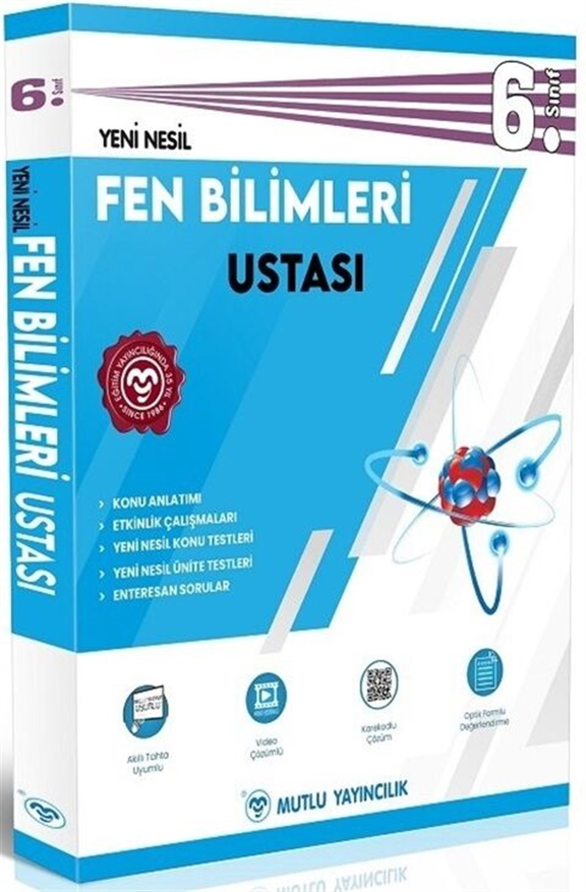 Mutlu Yayıncılık 6. Sınıf Fen Bilimleri Ustası Konu Anlatımlı Soru Bankası Video Çözümlü