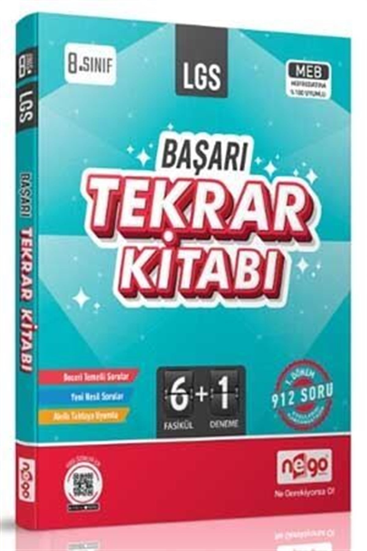 Nego Yayınları 8. Sınıf LGS Başarı Tekrar Kitabı