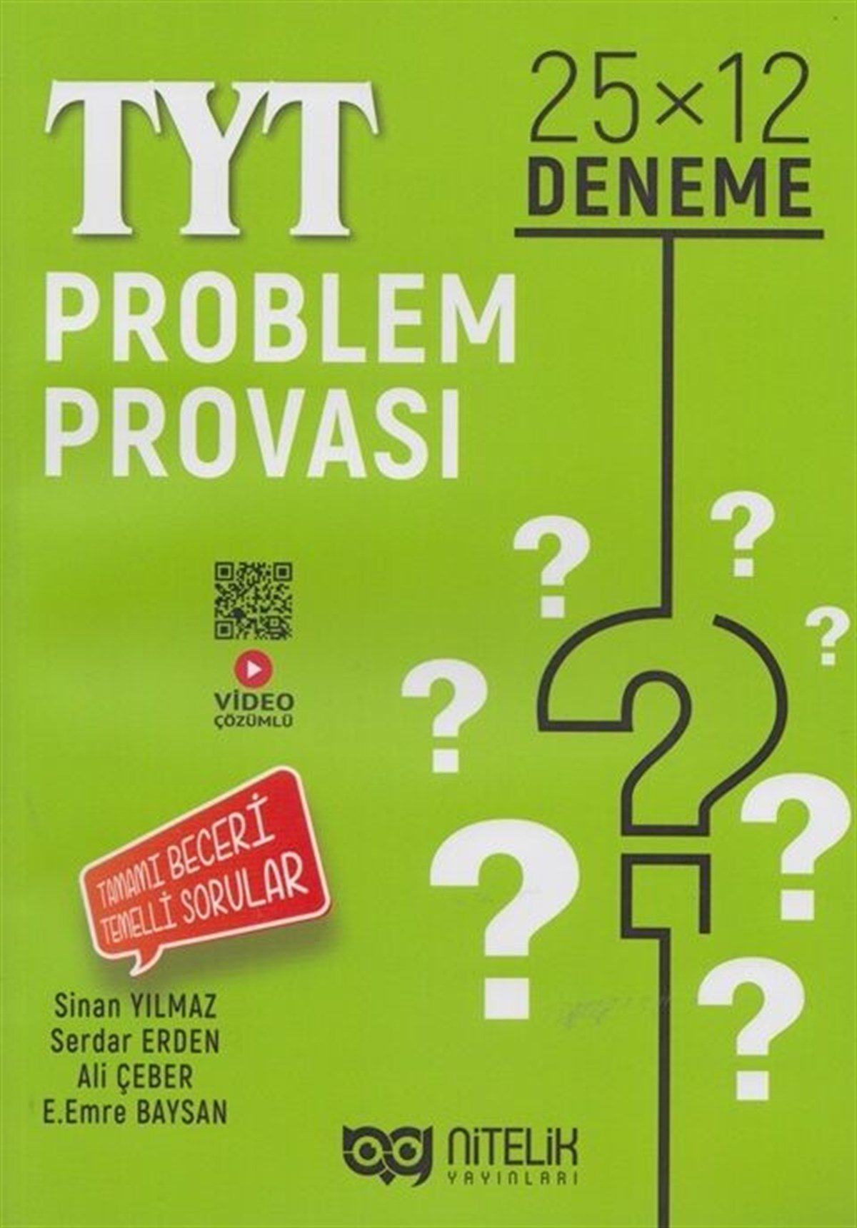 Nitelik Yayınları TYT Problem Provası 25x12 Deneme