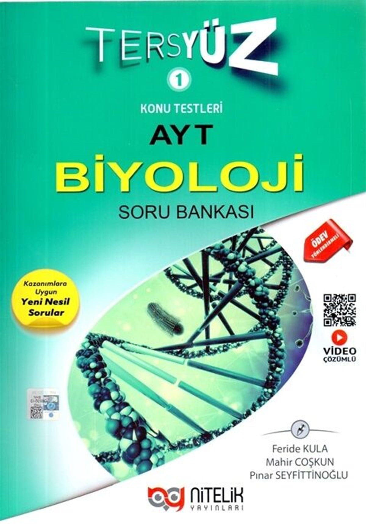 Nitelik Yayınları AYT Biyoloji Tersyüz Soru Bankası