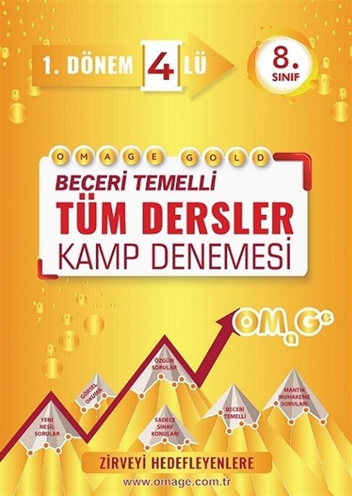 Omage Yayınları 8. Sınıf Tüm Dersler 1. Dönem Gold 4 lü Kamp Denemesi