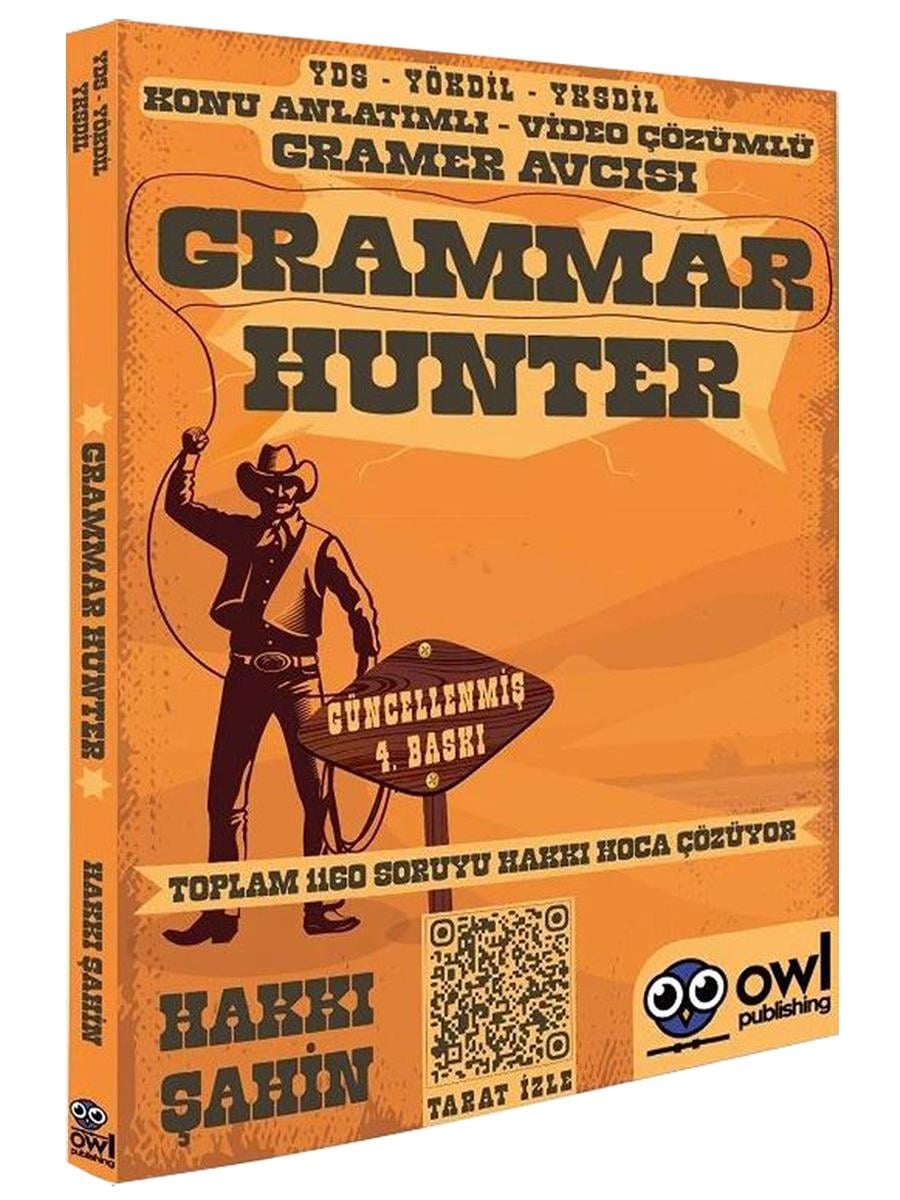 Owl Publishing YDS YÖKDİL YKSDİL Grammar Hunter Konu Anlatımlı Video Çözümlü