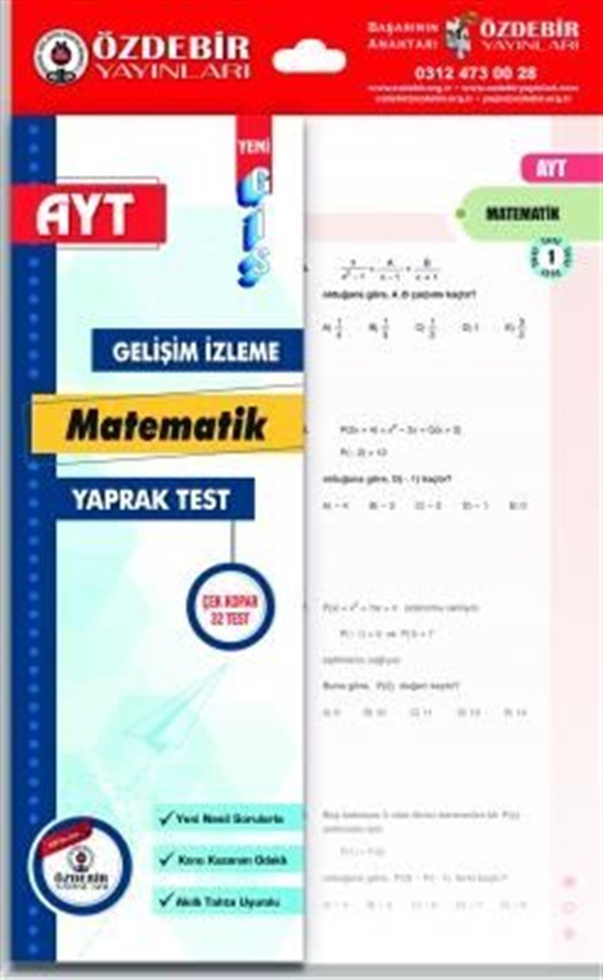 Özdebir Yayınları AYT Matematik Gis Yaprak Test