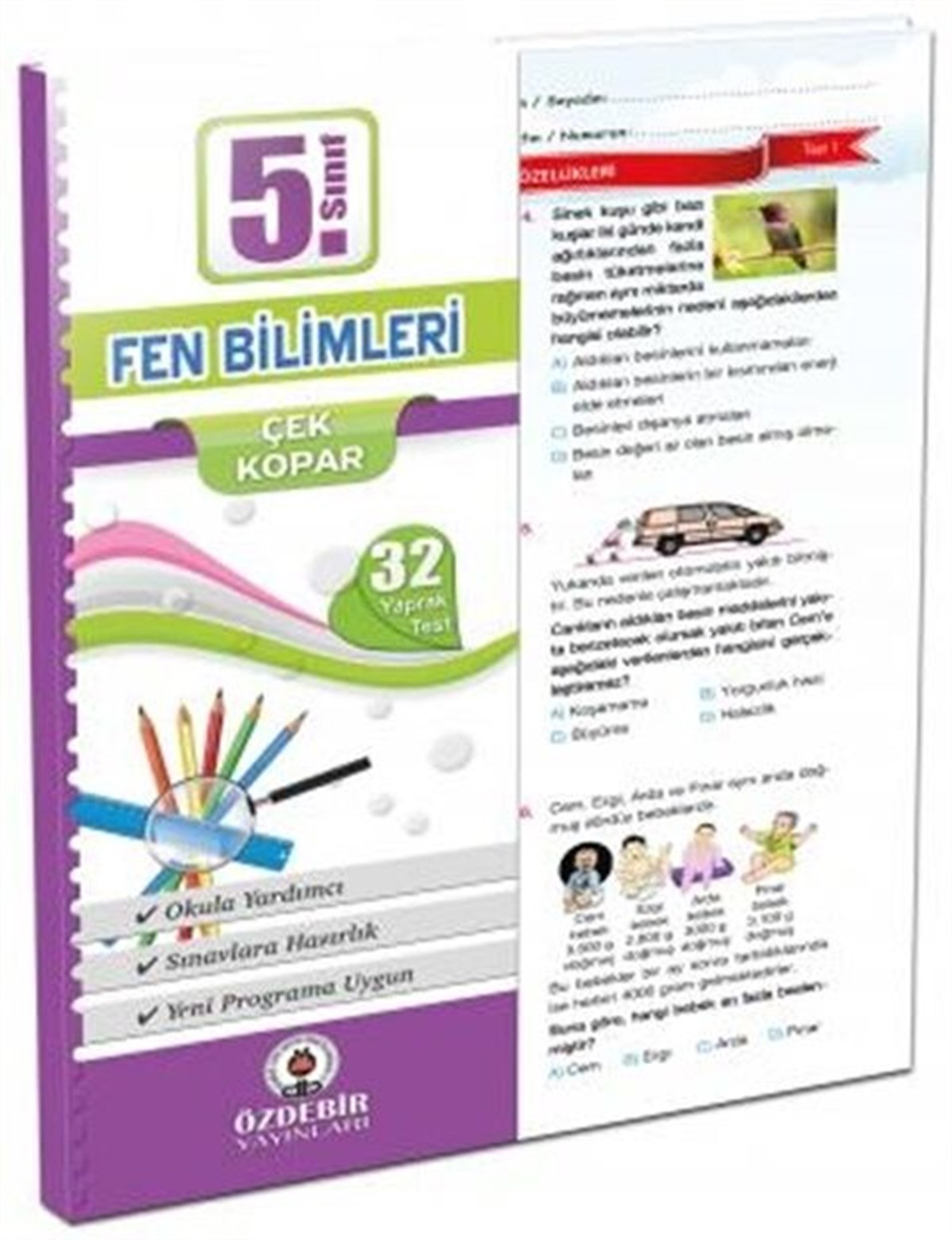 Özdebir Yayınları 5. Sınıf Fen Bilimleri Yaprak Test