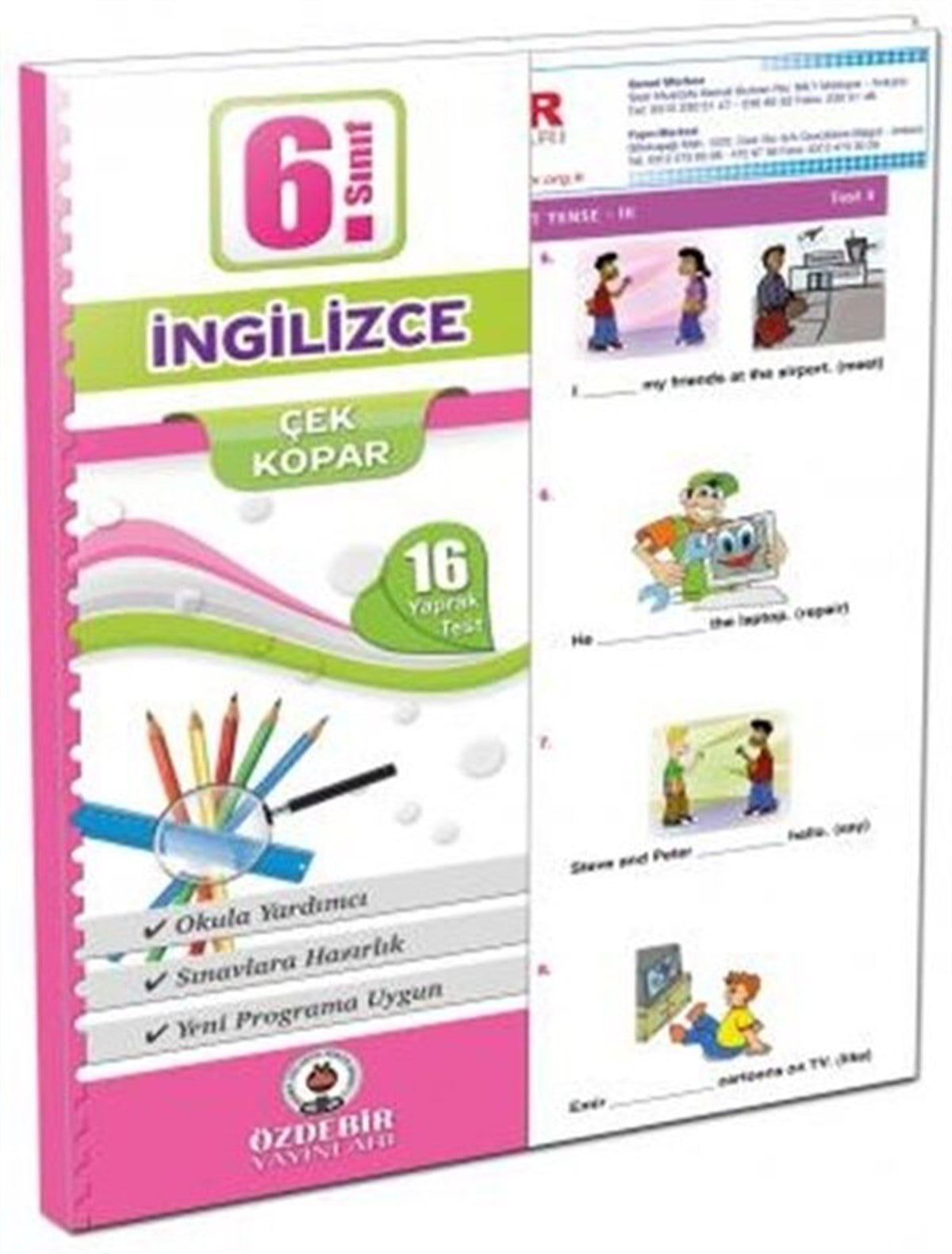 Özdebir Yayınları 6. Sınıf İngilizce Yaprak Test