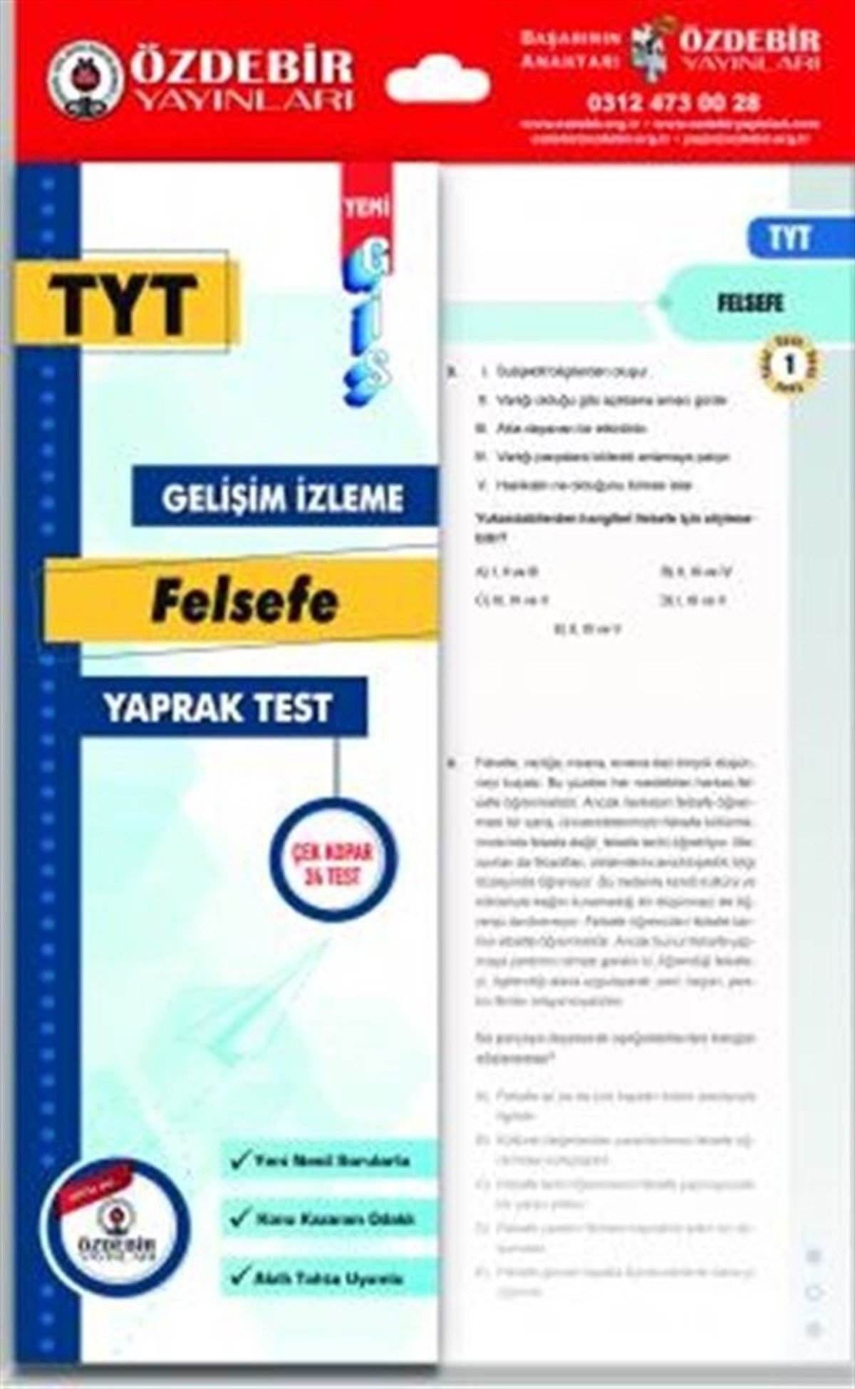 Özdebir Yayınları TYT Coğrafya GİS Yaprak Test