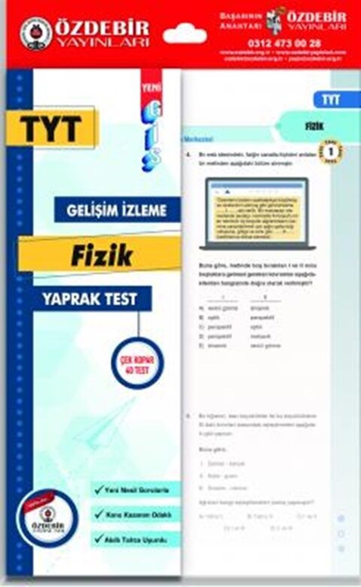 Özdebir Yayınları TYT Fizik GİS Yaprak Test