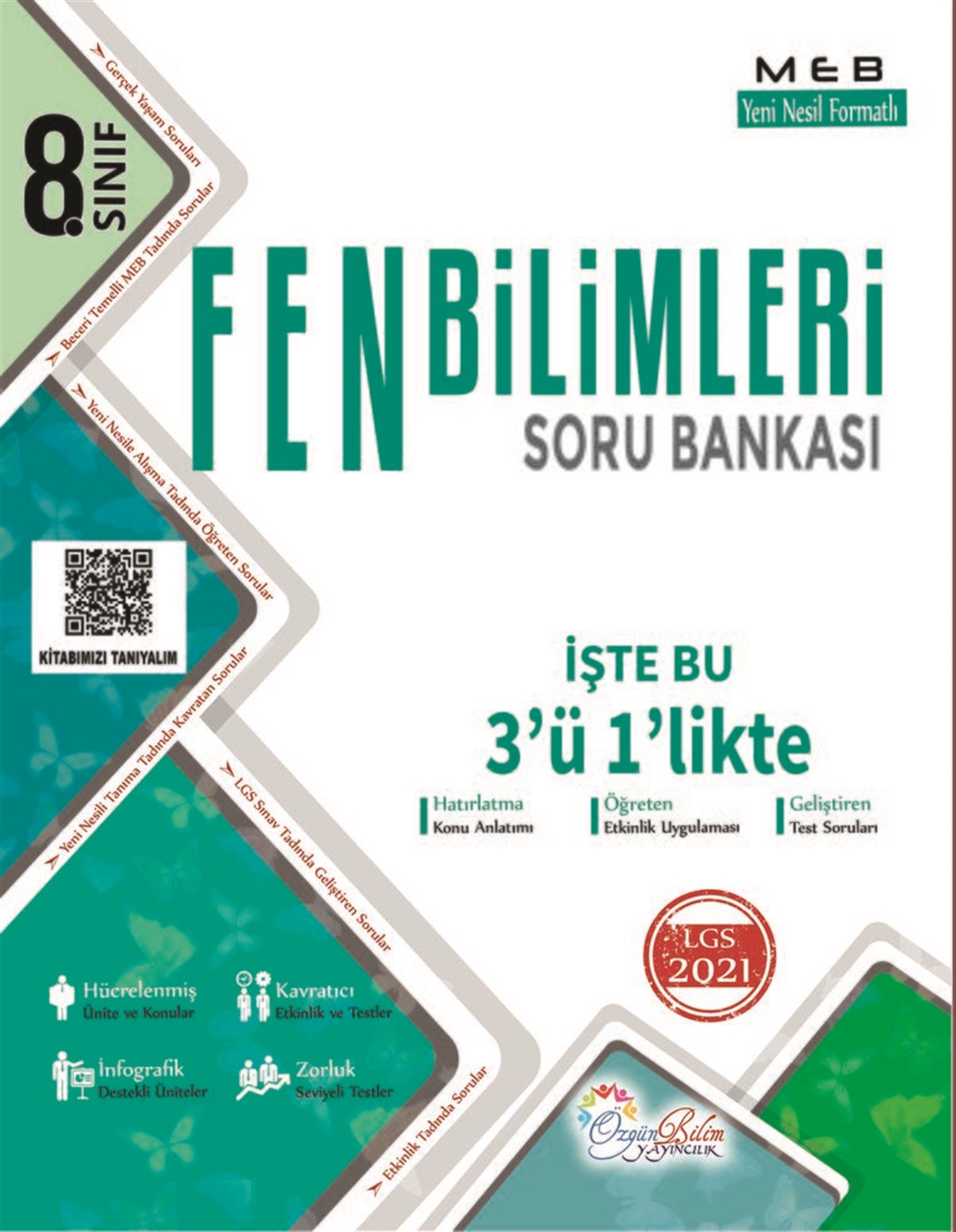 Özgün Bilim Yayınları 8. Sınıf LGS Fen Bilimleri Soru Bankası